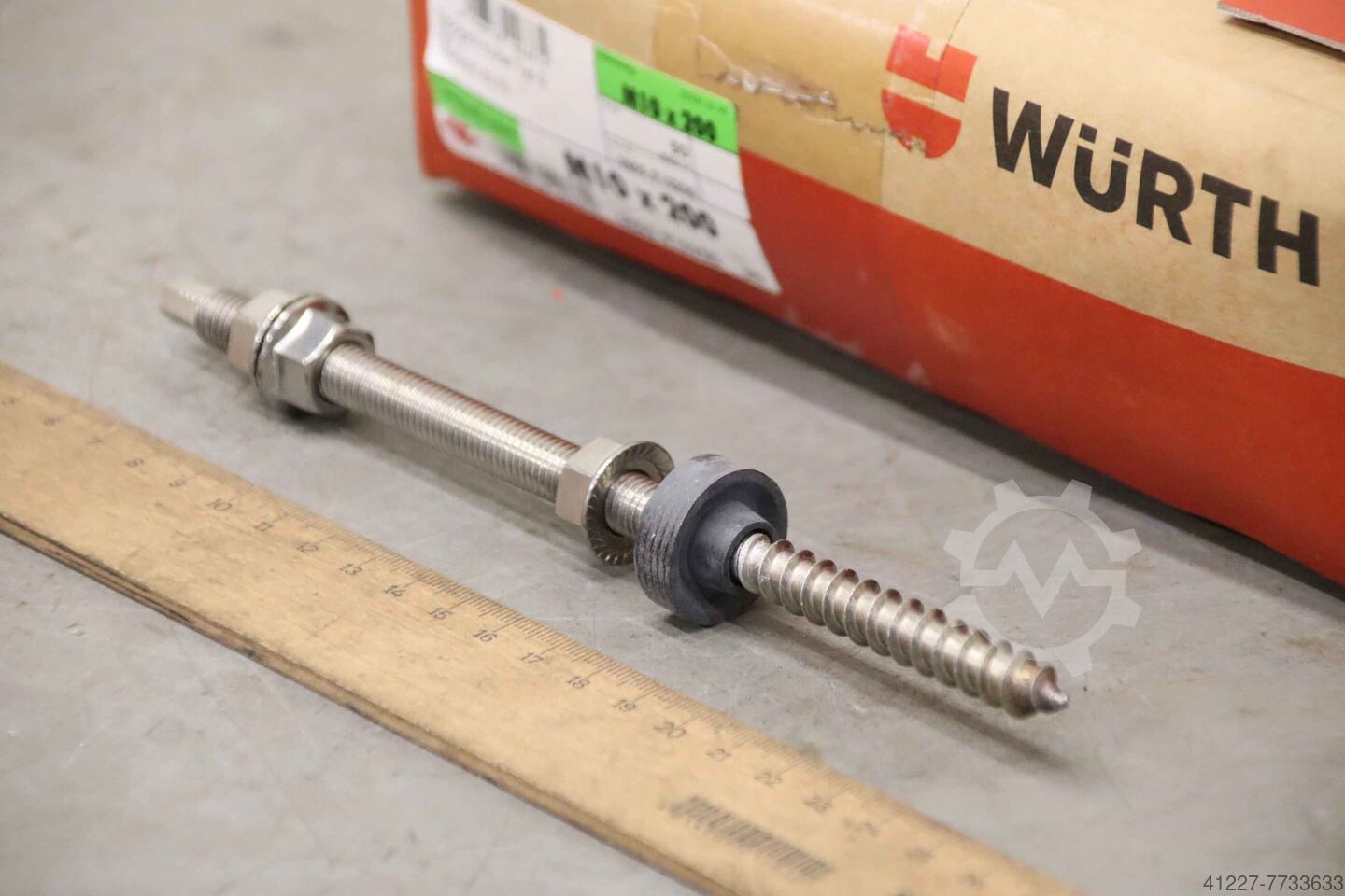 Threaded Rod for Swivel Feet M10 x 70 mm Galvanized steel, ball 15 mm