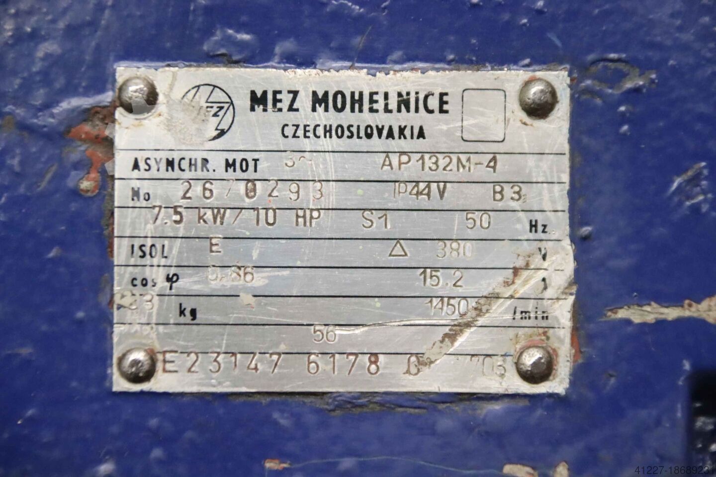 ▷used Electric motor 7.5 kW 1450 rpm MEZ AP132M-4 for sale