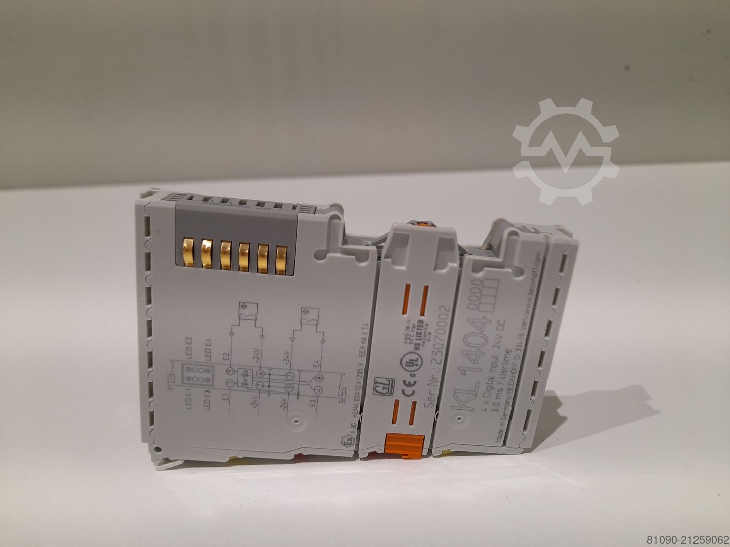 used 4-channel digital input terminal BECKHOFF KL1404 for sale