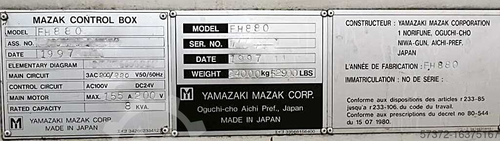 ▷used CNC Milling Machine Mazak FH 880 for sale