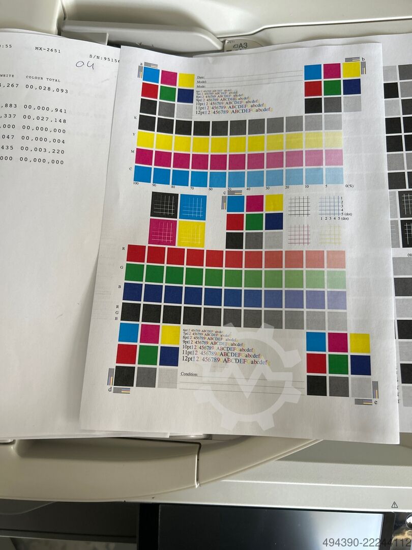 ▷used A3 color copier Sharp MX-2651 for sale