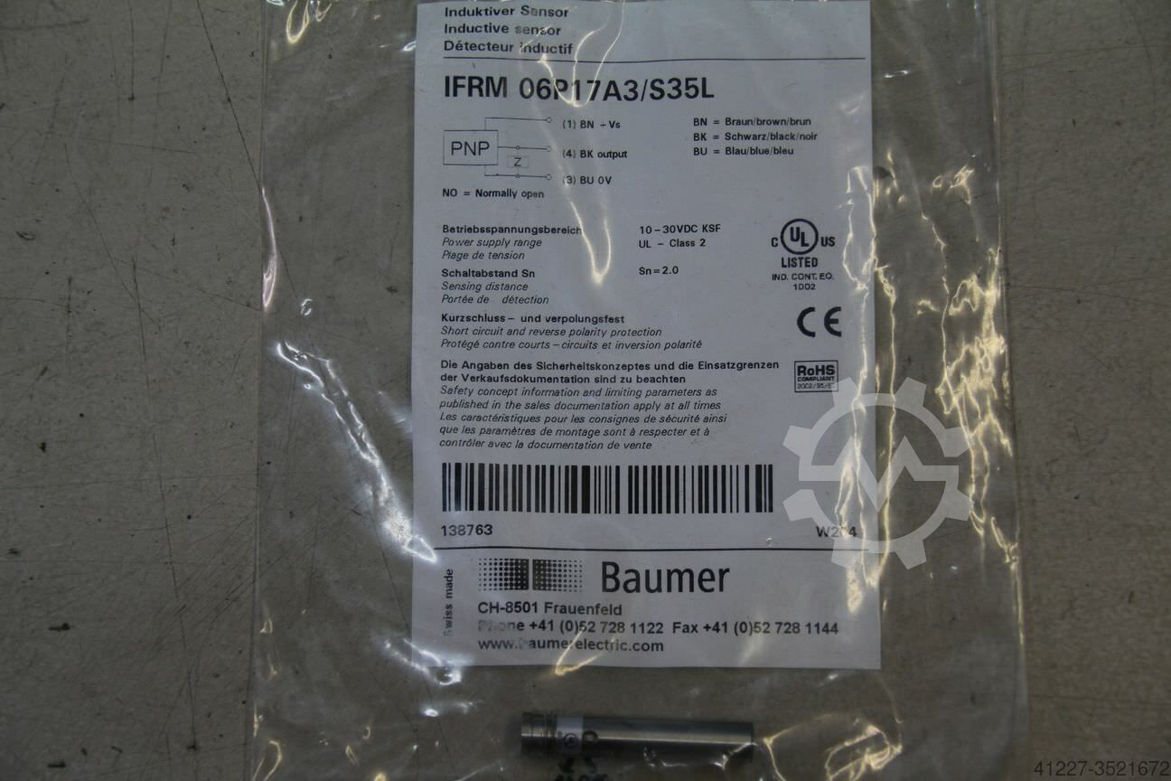 Baumer IFRM 06P17A3/S35L használtan vásárolni Werktuigen