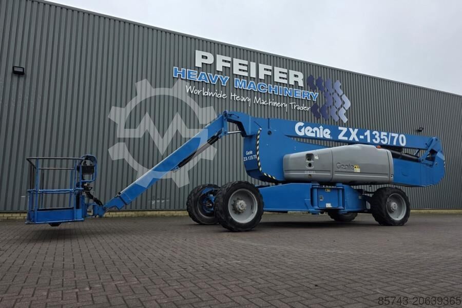 ▷used Articulated boom lift Genie ZX135/70 Diesel, 4x4x4 Drive