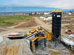 FABO Mobile Concrete Batching Plant 100 m3/h Mobile Concrete Batching Plant
