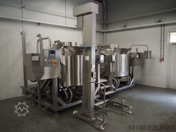 Terlet 2x 1000 liter ketels met lift
