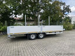 Möslein THT 11- G 6,2 Tandem Pritsche- Tieflader mit Rungentaschen
