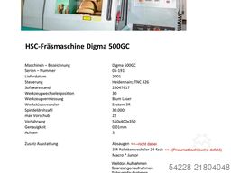 DIGMA HSC-Fräsmasch. Digma 500GC