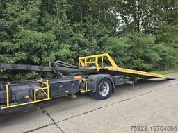 SCANIA mit  Schiebeplateau Fiault + 2x Seilwinde