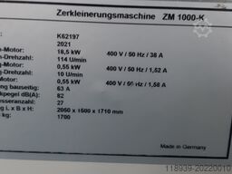 Schuko Hacker/ Zerkleinerungsmaschine ZM 1000-K