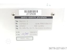 Zentro-Elektrik zentro-elektrik 8610-1 Power Supply SN:100611