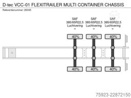 D-tec VCC-01 FLEXITRAILER MULTI CONTAINER CHASSIS