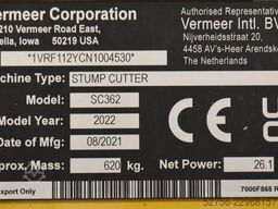 Vermeer Corporation Stump Cutter SC362