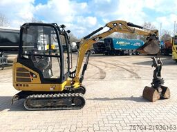 CATERPILLAR 301.7 D / Schnellwechsler / Löffel + Greifer