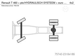 Renault T 460 + pto/HYDRAULISCH SYSTEEM + euro 6