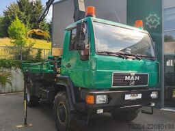 MAN LKW Kipper mit Kran und Holzgreifer 7731