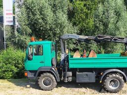 MAN LKW Kipper mit Kran und Holzgreifer 7731