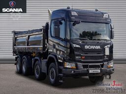 Scania G 460 B8x4HZ XT - Meiller TRIGENIUS D421 / Bordmat