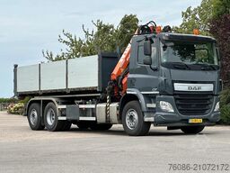 DAF CF 370 EURO6!!6x2!KRAAN/KRAN/KABEL/ABROLLKIPPER...