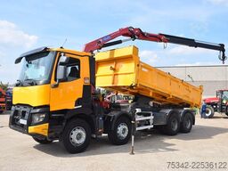 Renault C430 Tipper + Crane HMF