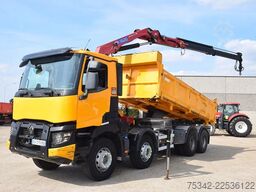 Renault C430 Tipper + Crane HMF
