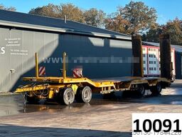 LANGENDORF TUE 40 4.Achser Tieflader-Anhänger, Radmulden