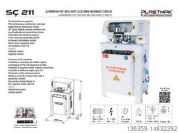 PLASTMAK PVC ALÜMİNYUM İŞLEME MAKİNALARI PVC ÇİFT KAFALI MAKİNE SETİ