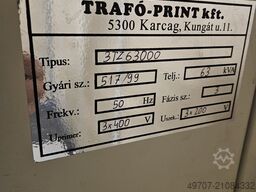 Trafó Print BTZ 63000 transformer 63 kVa 3x400v-3x200v