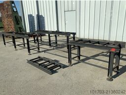 Table d'amenage à rouleaux pour scie 