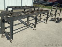 Table d'amenage à rouleaux pour scie 