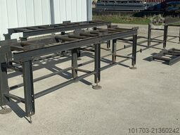 Table d'amenage à rouleaux pour scie 