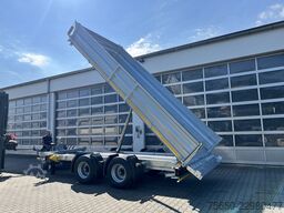 Möslein TTD 19 B  19 t Tandemkipper- Tieflader hydraulischer Klappe Breitbereifung