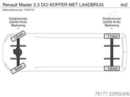 Renault Master 2.3 DCI KOFFER MET LAADBRUG