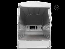Unitrailer 201 KIPP mit Laubgitter und Hochplane