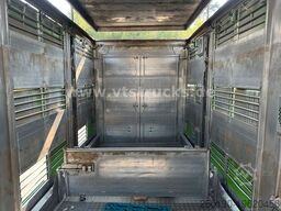 Fiege Tec AT 24/80 3.Stock Viehanhänger,Hubdach