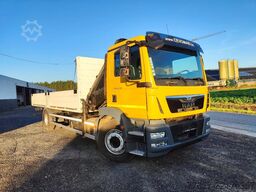 MAN TGM 18.250 Open box + HIAB 166-3