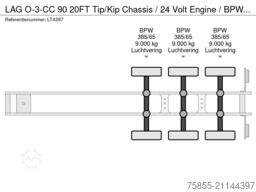 LAG O-3-CC 90 20FT Tip/Kip Chassis / 24 Volt Engine...
