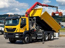 IVECO TRAKKER 360 * Kipper 4,90m* KRAN/FUNK*6x4
