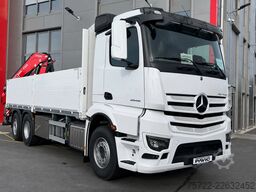 Mercedes-Benz Actros 2548 L 6x2 M-FHS Baustoff-Pritsche FASSI...