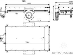 Unitrailer GARDEN TRAILER 230 KIPP BORDWANDAUFSATZ