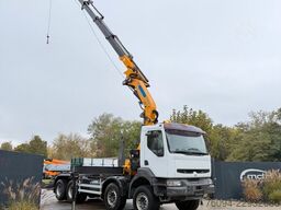 RENAULT Kerax 8x4 Abrollkipper KRAN 27m WINDE FUNK