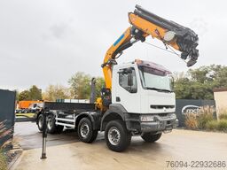 RENAULT Kerax 8x4 Abrollkipper KRAN 27m WINDE FUNK