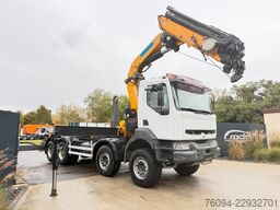 RENAULT Kerax 8x4 Abrollkipper KRAN 27m WINDE FUNK