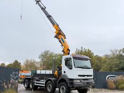 RENAULT Kerax 8x4 Abrollkipper KRAN 27m WINDE FUNK