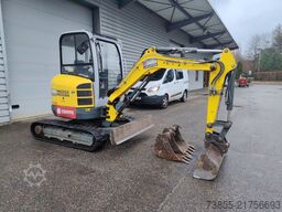 Wacker Neuson EZ28 with 3 excavator buckets