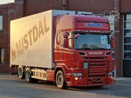 Scania R580 V8 Topline 6x2 - Box with sidedoors - Reta...