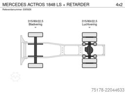 MERCEDES ACTROS 1848 LS + RETARDER