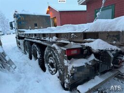 Volvo FM500 snow plough equipped tridem hook truck