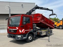 MAN TG-L 8.190.4x2 BL 2-Achs Kipper Kran Hiab 078+Gr