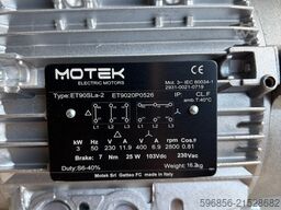 MOTEK ET90SLa-2 3kW 2800rpm 230/400V hamulec NOWY MOTEK ET90SLa-2 3kW 2800rpm 230/400V hamulec NOWY