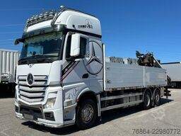 MERCEDES-BENZ ACTROS 2545 L 6X2, RETARDER, PRITSCHE, HIAB XS 166 D-4 PRO, E5